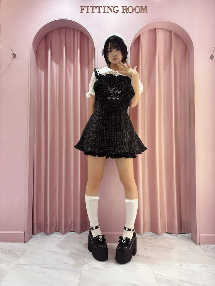 ハートエプロンツイードSETUP - Ank Rouge(アンクルージュ)の