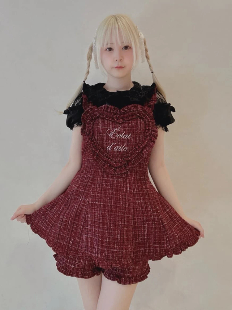 ハートエプロンツイードSETUP - Ank Rouge(アンクルージュ)の