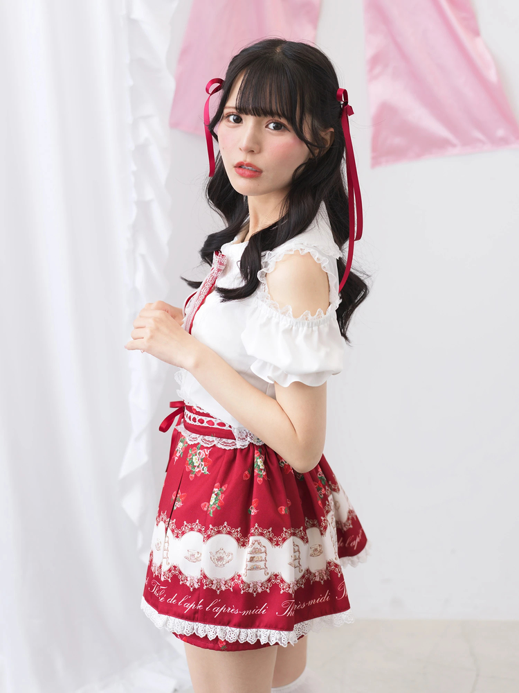 afternoon tea print スカパン - Ank Rouge(アンクルージュ)のショート