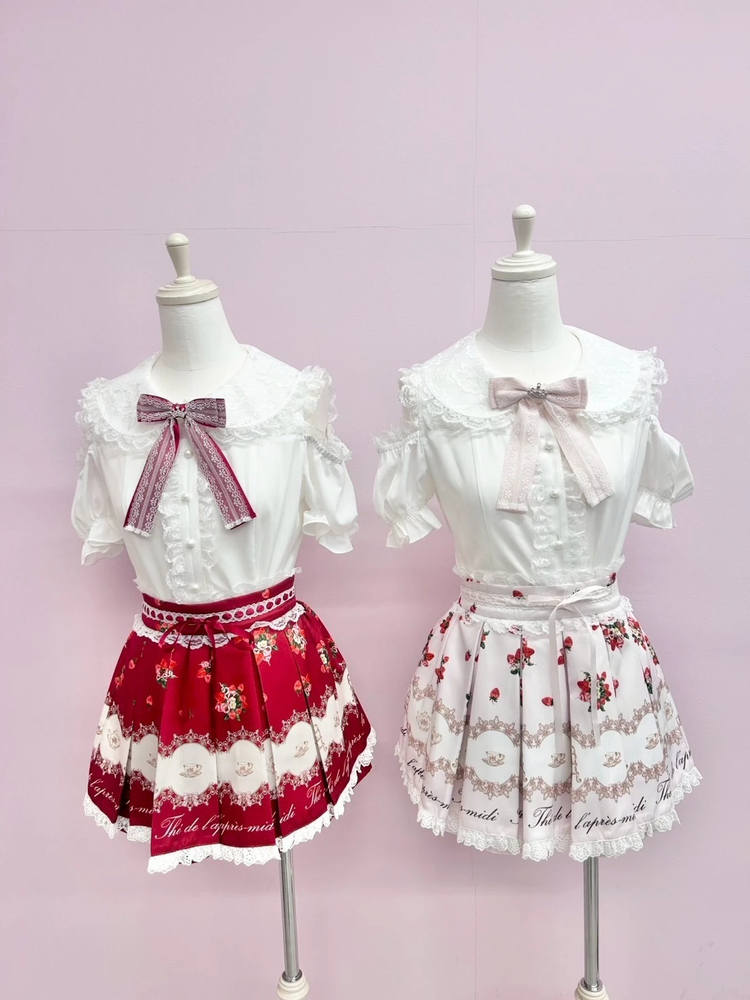 afternoon tea print スカパン - Ank Rouge(アンクルージュ)のショート