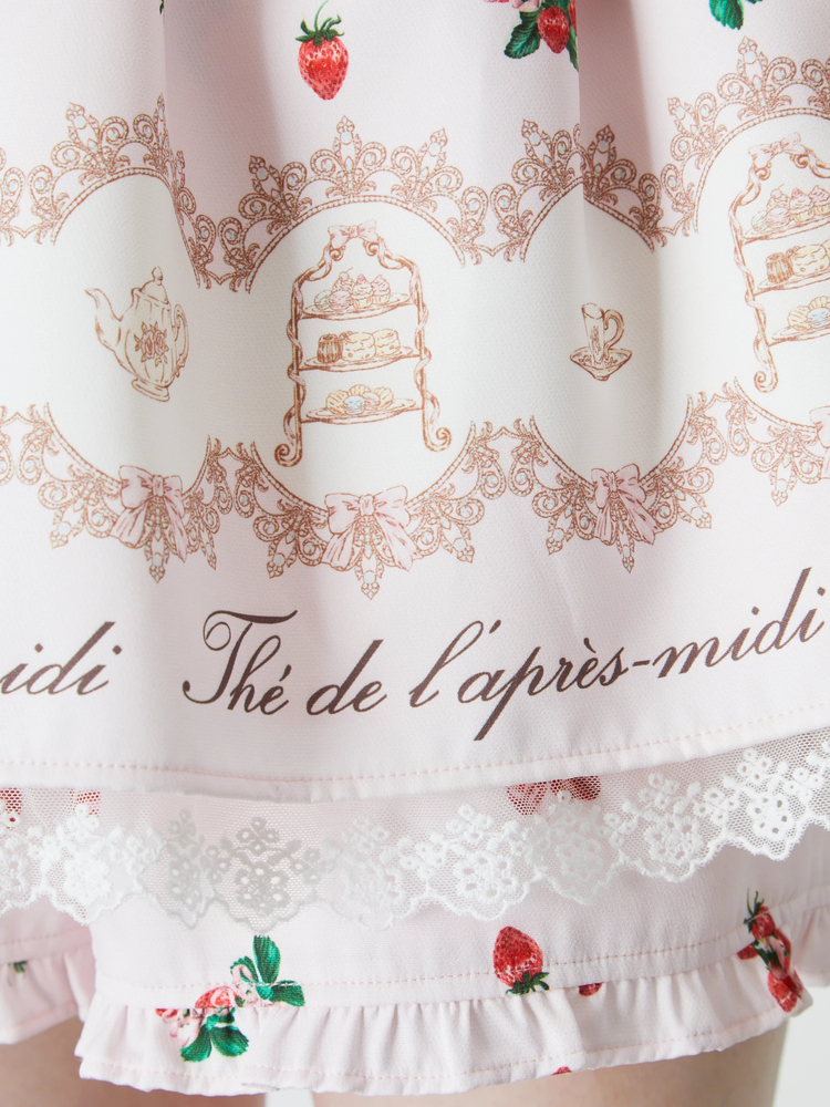 ワンピース Ank Rouge AFTERNOON TEA PRINT SET UP afternoon tea print set up - Ank Rouge(アンクルージュ)の