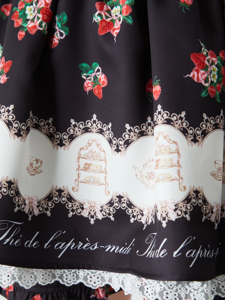 ワンピース Ank Rouge AFTERNOON TEA PRINT SET UP Ank Rouge ワンピース AFTERNOON TEA PRINT SET UP : ZOZOTOWN