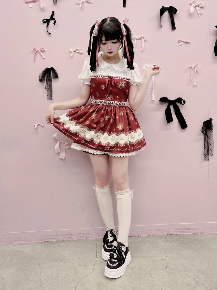 afternoon tea print set up - Ank Rouge(アンクルージュ)の