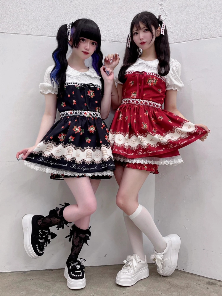 afternoon tea print set up - Ank Rouge(アンクルージュ)の