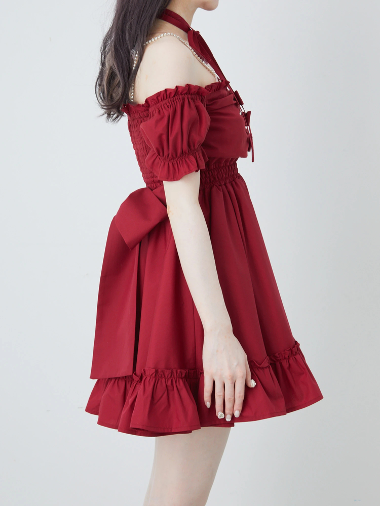 Ank Rouge オフショルドーリーワンピース オフショルドーリーワンピース - Ank Rouge(アンクルージュ)の