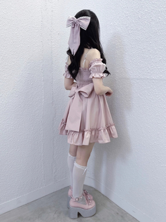 おリボンオフショルドーリーワンピース
