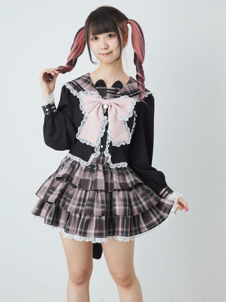 ネコちゃんティアードスカパン アンクルージュ ネコちゃんティアードスカパン - Ank Rouge(アンクルージュ)の