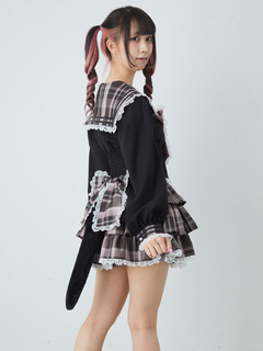 ネコのJK制服スカパン