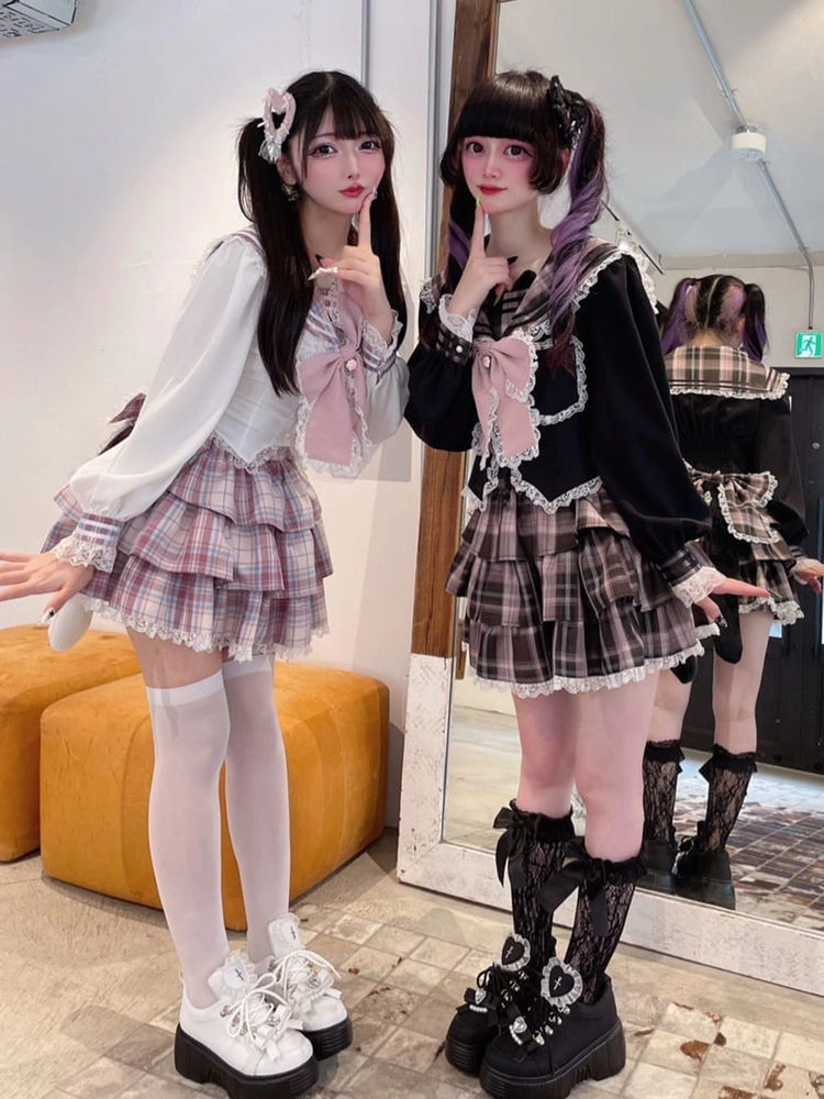 ネコのJK制服スカパン - Ank Rouge(アンクルージュ)のショートパンツ