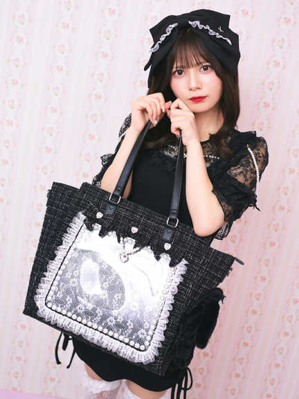 確定ファンサのおまじない ぬいとお出かけBAG 大(ホワイト)