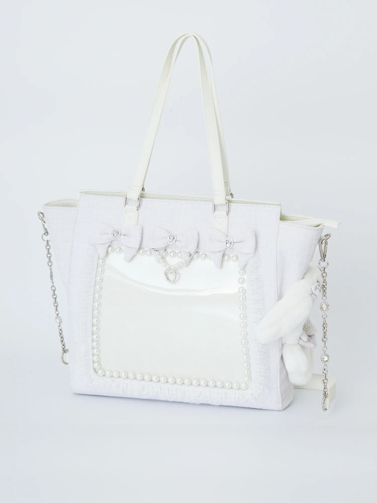 ♡ Ank Rouge 確定ファンサのおまじない ツイードぬいBag ブルー 確定ファンサのおまじないツイードぬいBag - Ank Rouge(アン