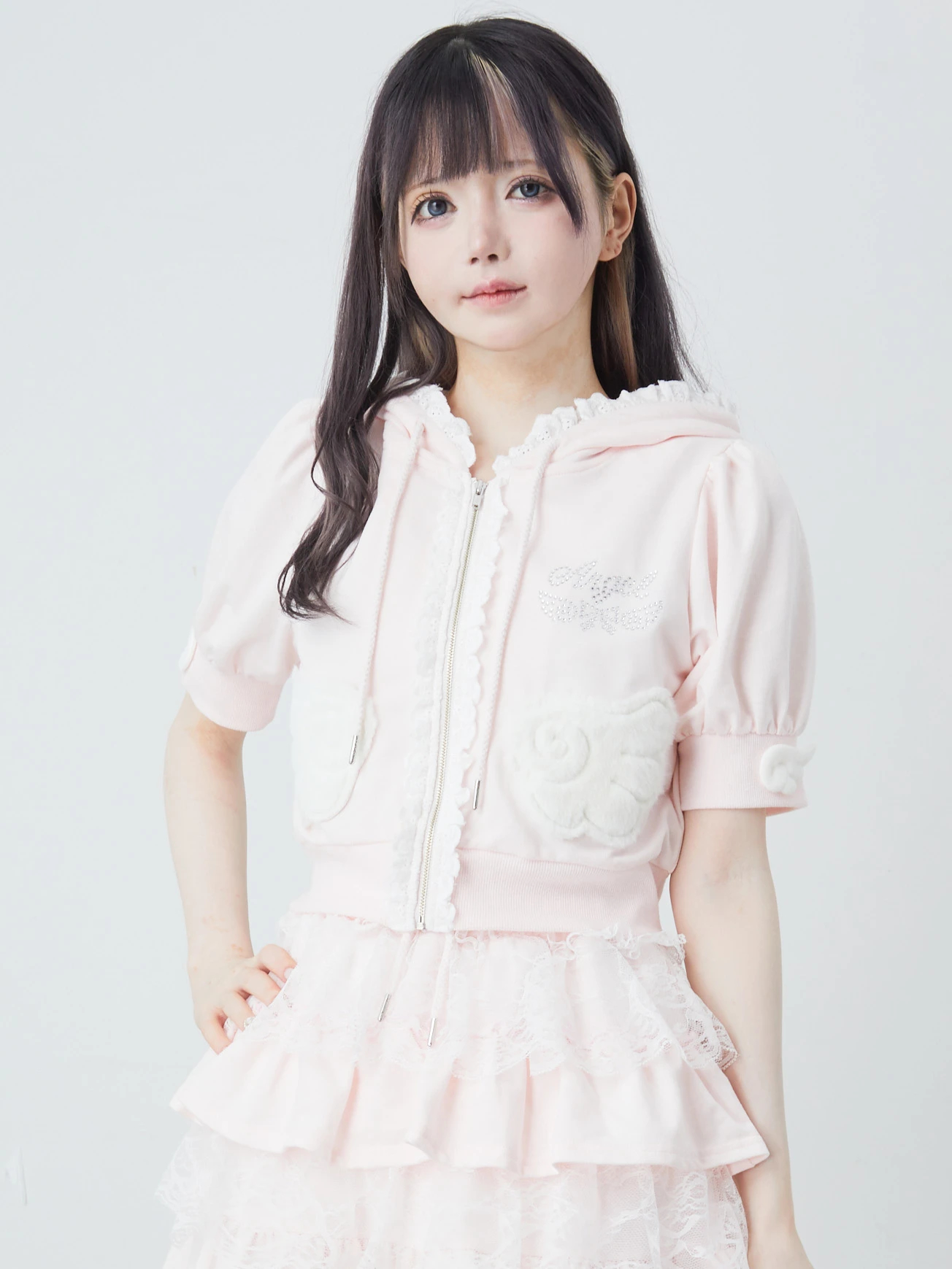 新品タグ付♡アンクルージュ♡ネコちゃん制服セットアップ♡ピンク♡ ネコちゃんプリンセスSetup - Ank Rouge(アンクルージュ)の