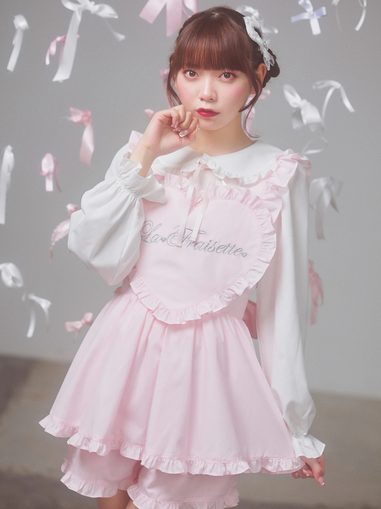 即*能様 Ank Rouge ハートエプロン ハートエプロンセットアップ - Ank Rouge(アンクルージュ)の