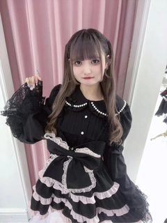 BIGリボン配色ティアードジャンスカ