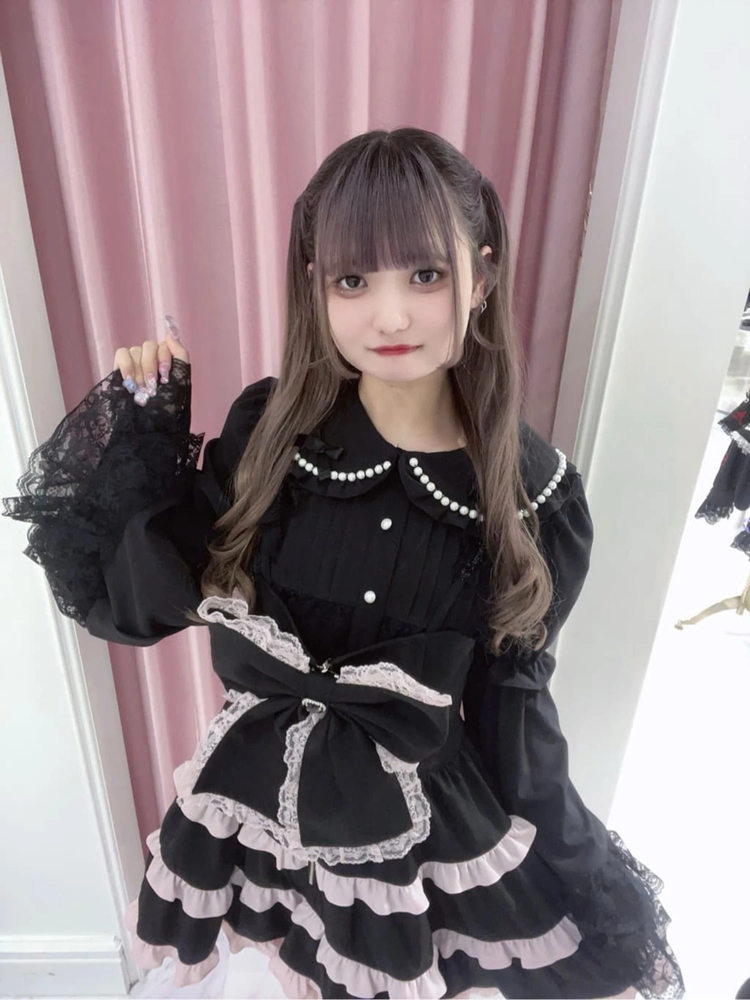 BIGリボン配色ティアードジャンスカ - Ank Rouge(アンクルージュ)の