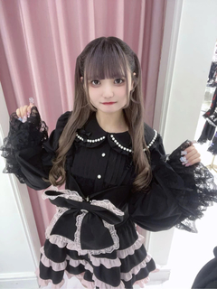 BIGリボン配色ティアードジャンスカ