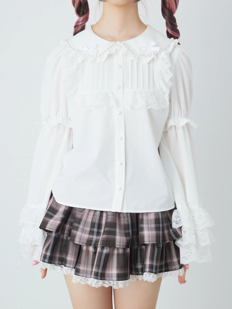 おリボン姫袖ブラウス - Ank Rouge(アンクルージュ)のシャツ