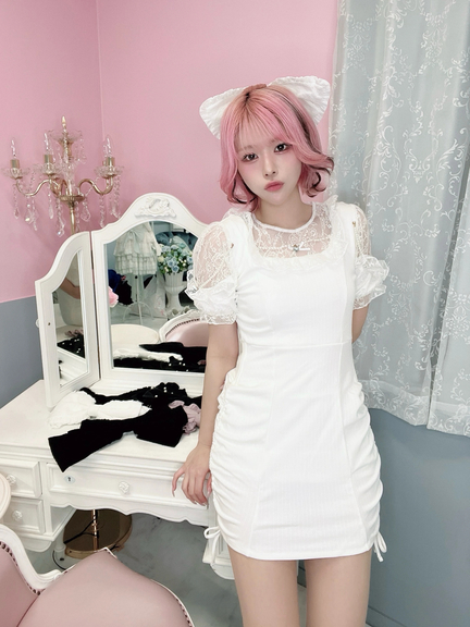 お姉さんテレコカットOP(ホワイト)