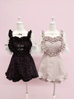 肩フリルテレコTOPS