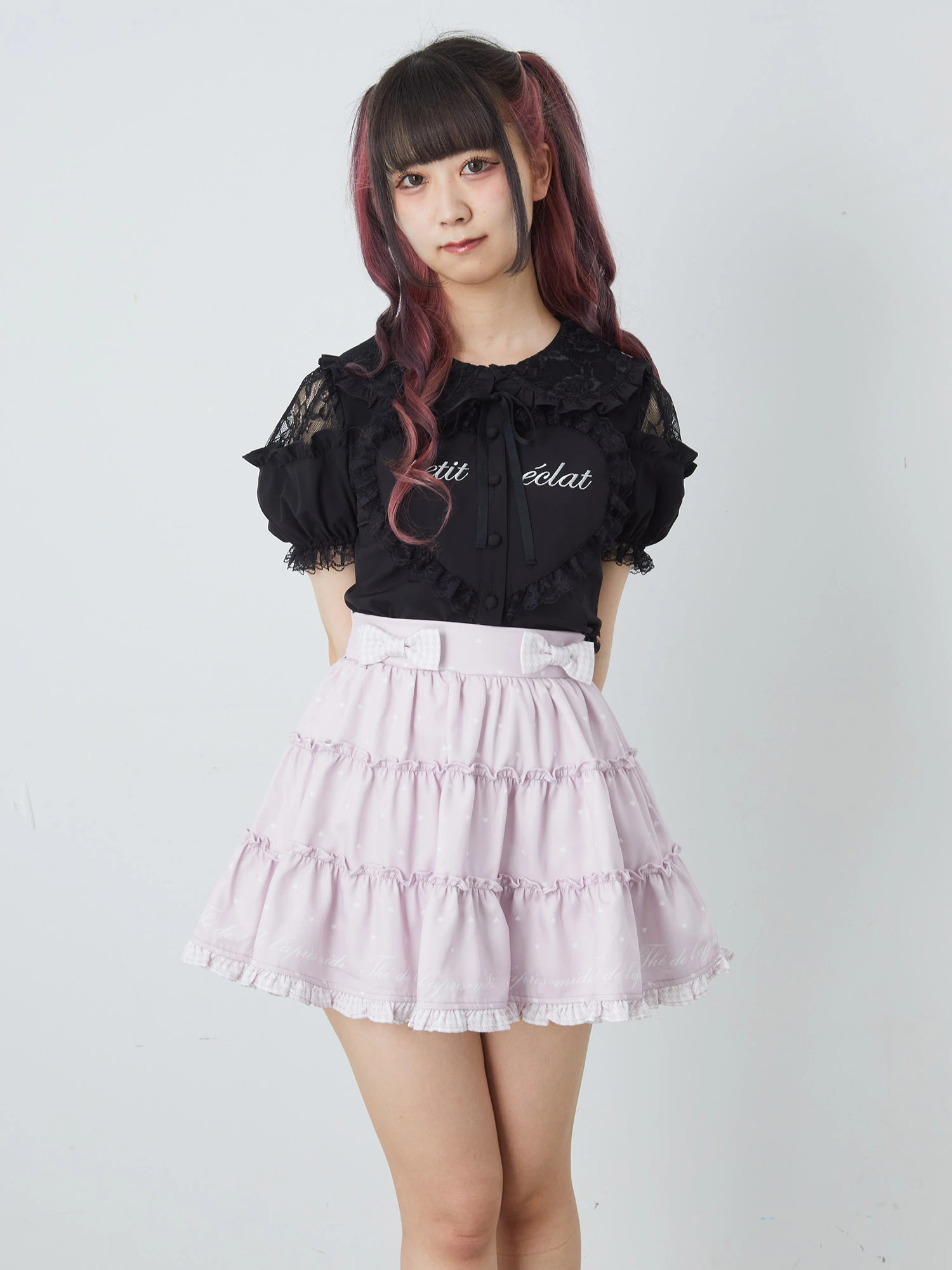 新品タグ付♡アンクルージュ♡ネコちゃん制服セットアップ♡ピンク♡ ネコちゃんプリンセスSetup - Ank Rouge(アンクルージュ)の