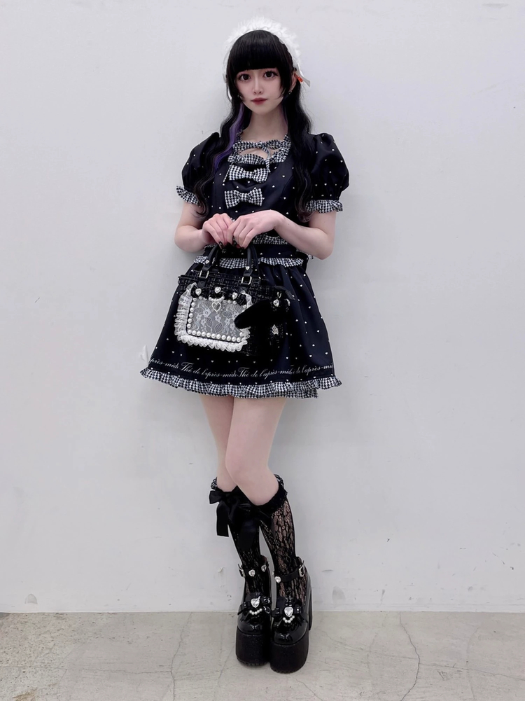Ank Rouge　ハートドットSet up　blue ハートドットSet up - Ank Rouge(アンクルージュ)のセットアップ