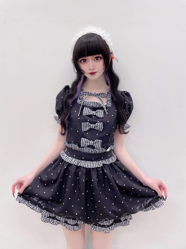 Ank Rouge　ハートドットSet up　blue ハートドットSet up - Ank Rouge(アンクルージュ)のセットアップ