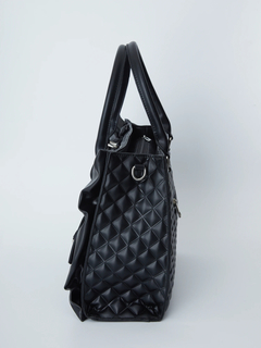 ビジューキルティング合皮A4トートBAG