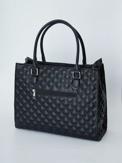 ビジューキルティング合皮A4トートBAG