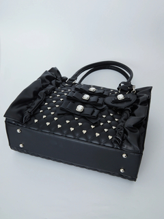 ビジューキルティング合皮A4トートBAG