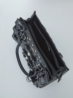 ビジューキルティング合皮A4トートBAG