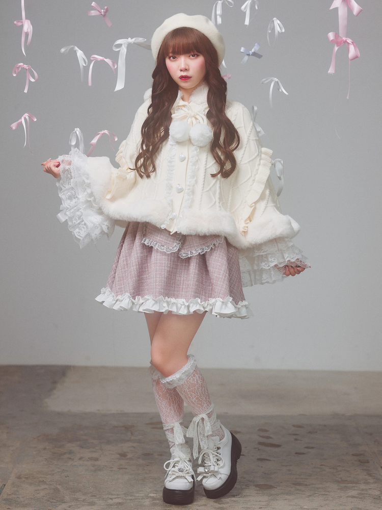 うさちゃんニットポンチョ - Ank Rouge(アンクルージュ)の