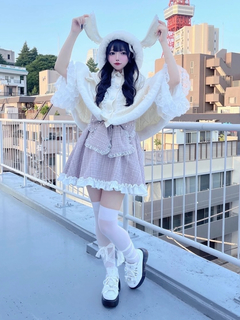 うさちゃんニットポンチョ