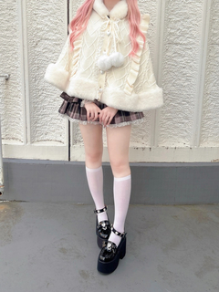 うさちゃんニットポンチョ