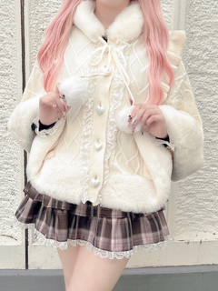 うさちゃんニットポンチョ