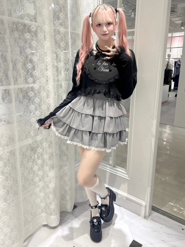 ハートのテレコTOPS - Ank Rouge(アンクルージュ)のTシャツ