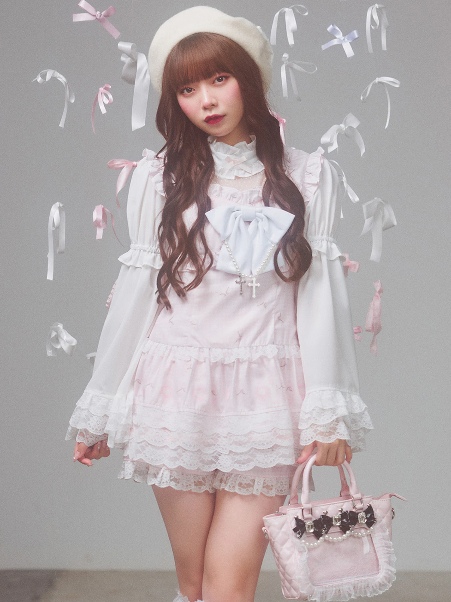 千鳥とリボンとケーキのお姫様プリントSETUP - Ank Rouge(アン