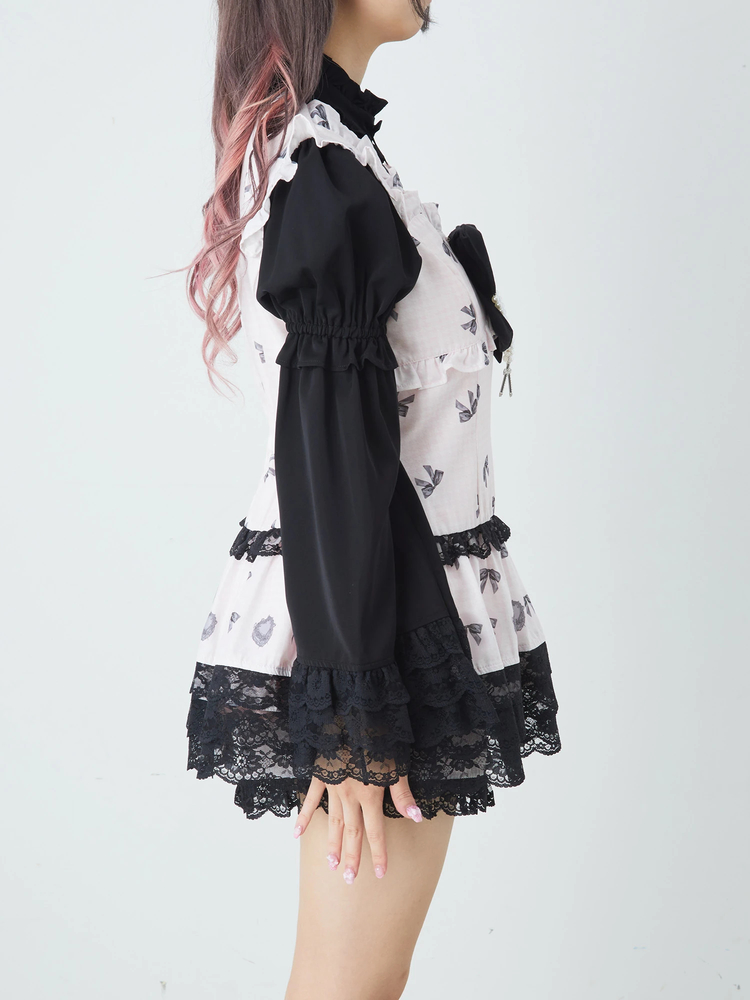 千鳥とリボンとケーキのお姫様プリントSETUP - Ank Rouge(アン