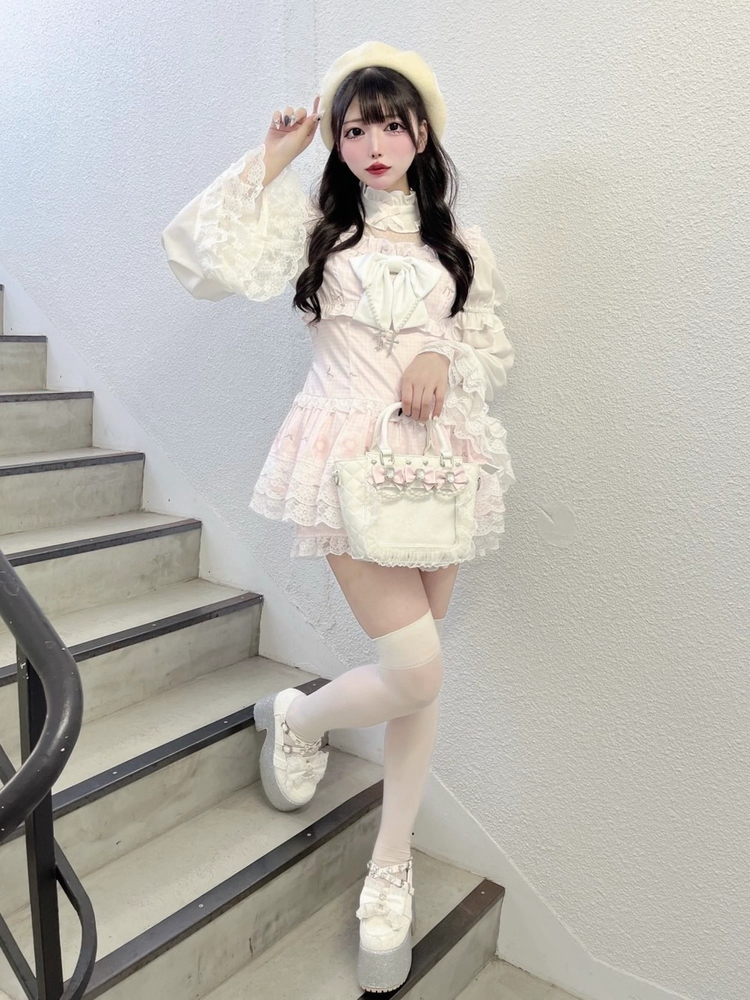 千鳥とリボンとケーキのお姫様プリントSETUP - Ank Rouge(アン