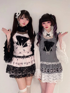 千鳥とリボンとケーキのお姫様プリントSETUP