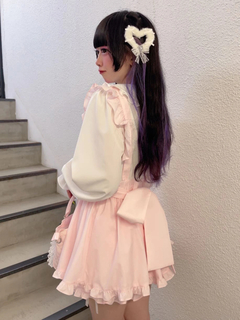 ファーのハートピン