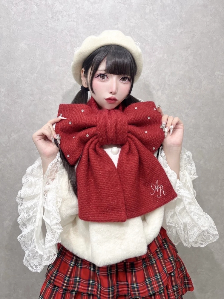 キラキラおリボンストール - Ank Rouge(アンクルージュ)のストール