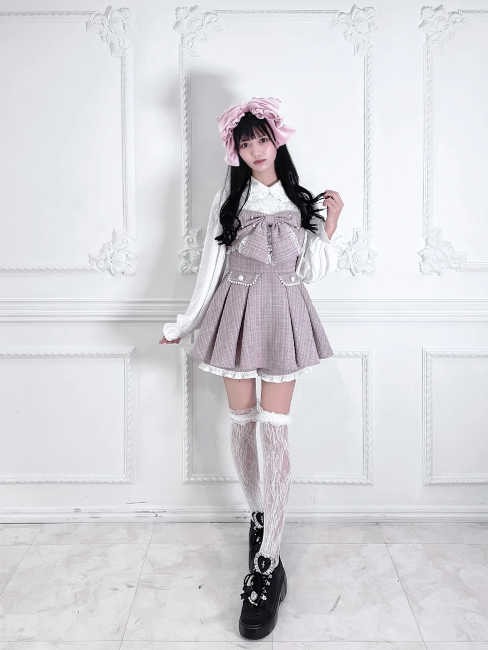 新品タグ付♡アンクルージュ♡ネコちゃん制服セットアップ♡ピンク♡ 新品タグ付♡アンクルージュ♡ネコちゃん制服セットアップ♡ピンク