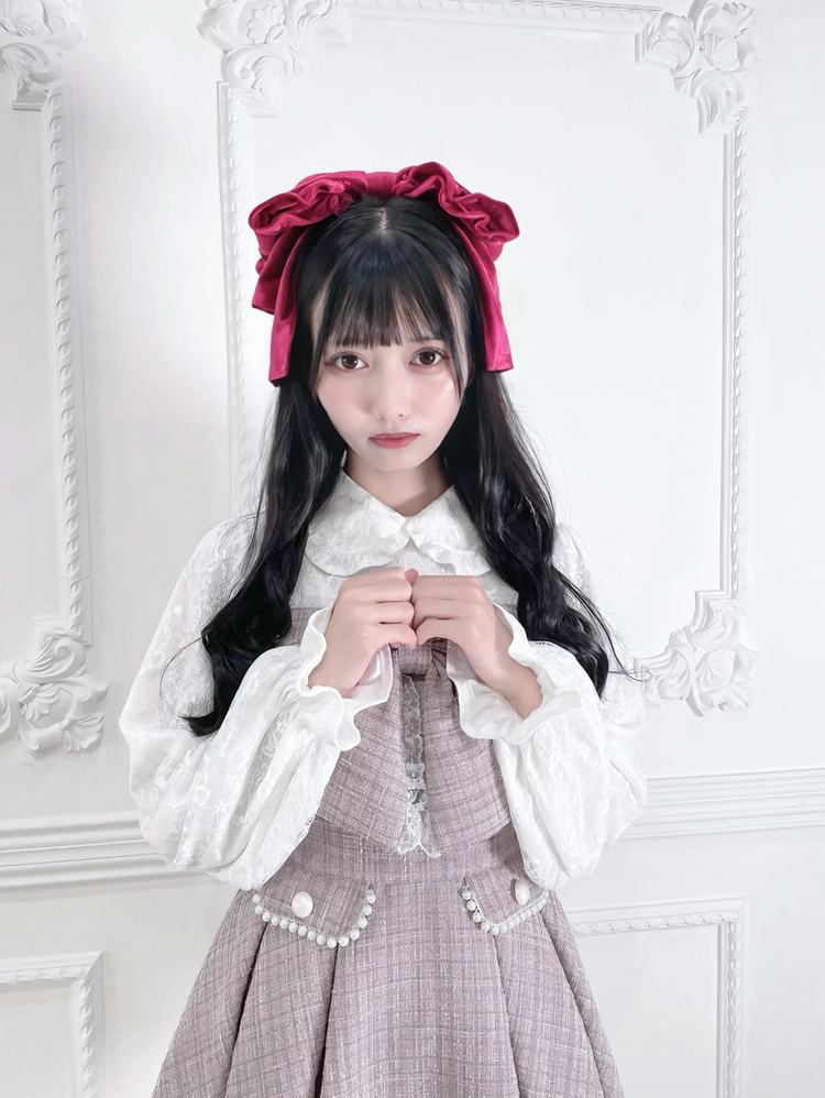 お姫様に】おリボンキラキラツイードセットアップ - Ank Rouge(アン