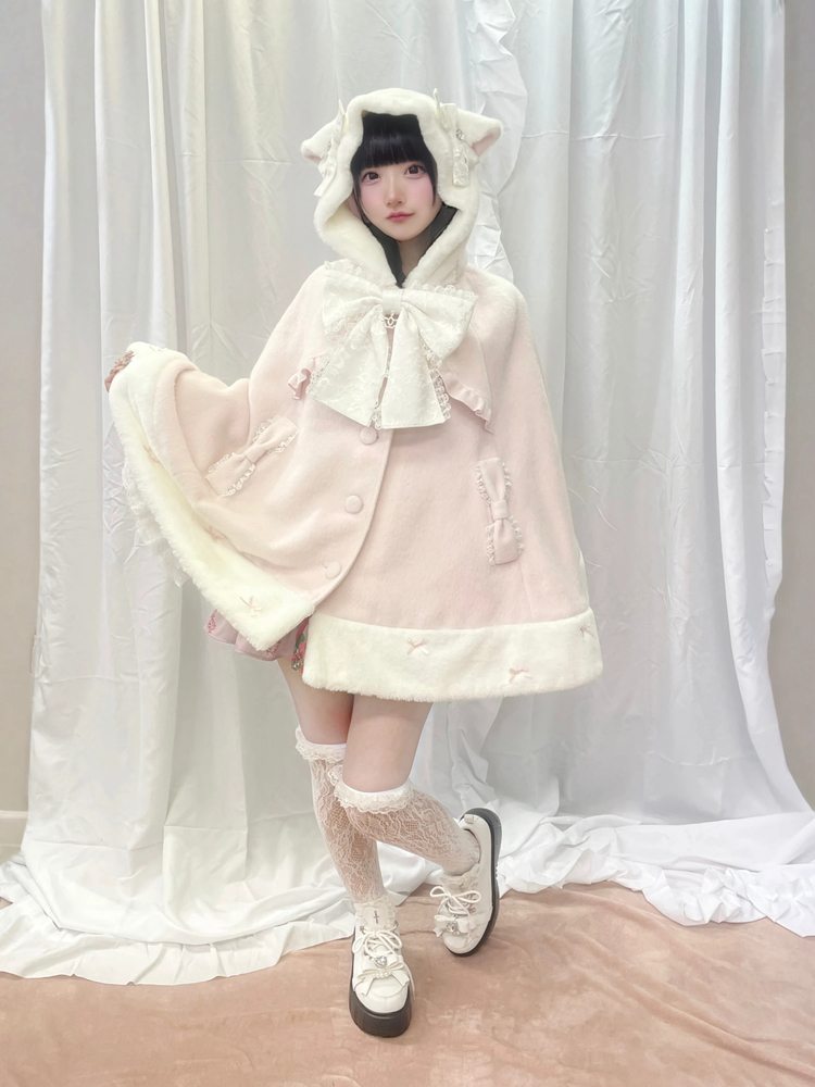 ネコちゃんポンチョコート - Ank Rouge(アンクルージュ)のコート