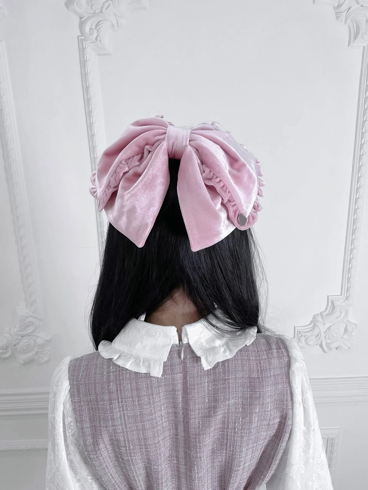 ベロアのリボンバレッタ - Ank Rouge(アンクルージュ)のヘッドアクセ