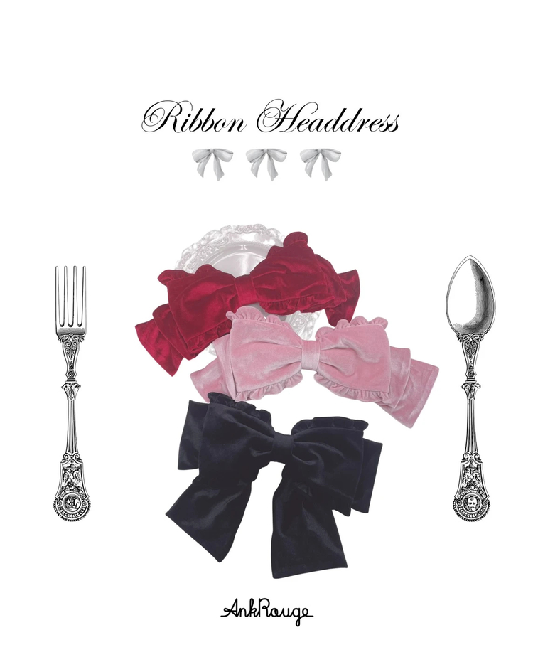 大きなベロアリボンヘッドドレス - Ank Rouge(アンクルージュ)のヘッド