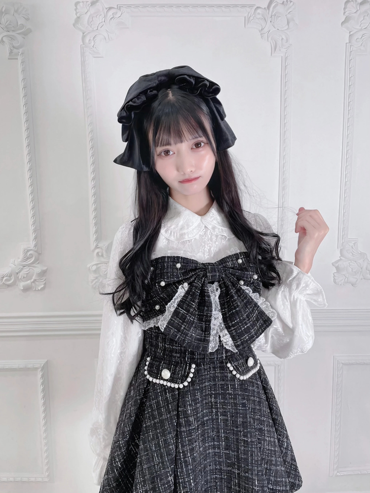 大きなベロアリボンヘッドドレス - Ank Rouge(アンクルージュ)のヘッド 大きなベロアリボンヘッドドレス - Ank Rouge(アンクルージュ)のヘッド