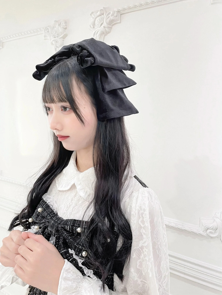 大きなベロアリボンヘッドドレス - Ank Rouge(アンクルージュ)のヘッド