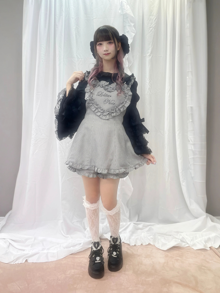 Ank Rouge ハートエプロン セットアップ ピンク ハートエプロンSETUP - Ank Rouge(アンクルージュ)のセットアップ