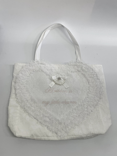 レースハートのトートBAG